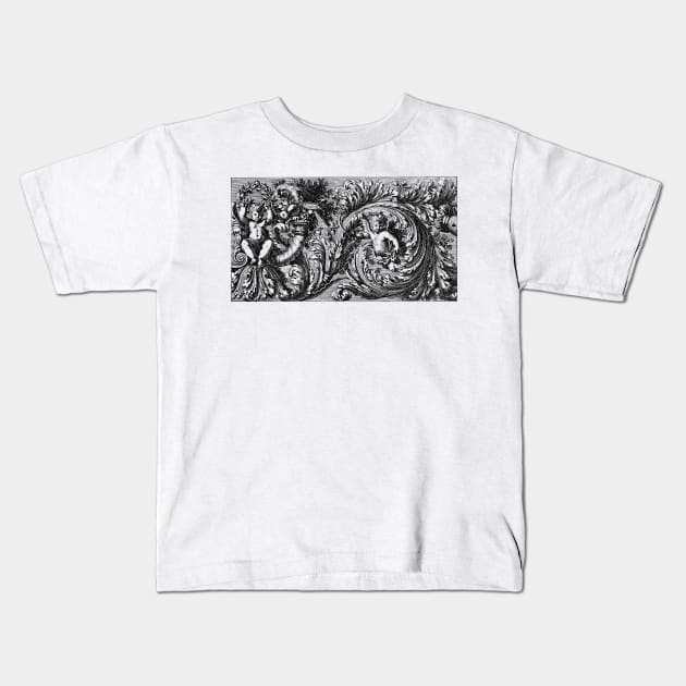 Ancient Mural Graphic Kids T-Shirt by TDDesigns